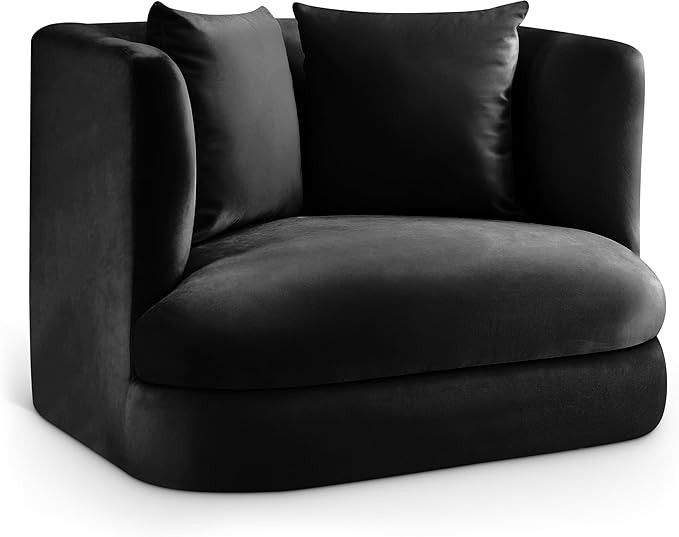 Amazon.com: Meridian Furniture 699Black-C Alder Collection Modern | Contemporary Chair with Ultra... | Amazon (US)