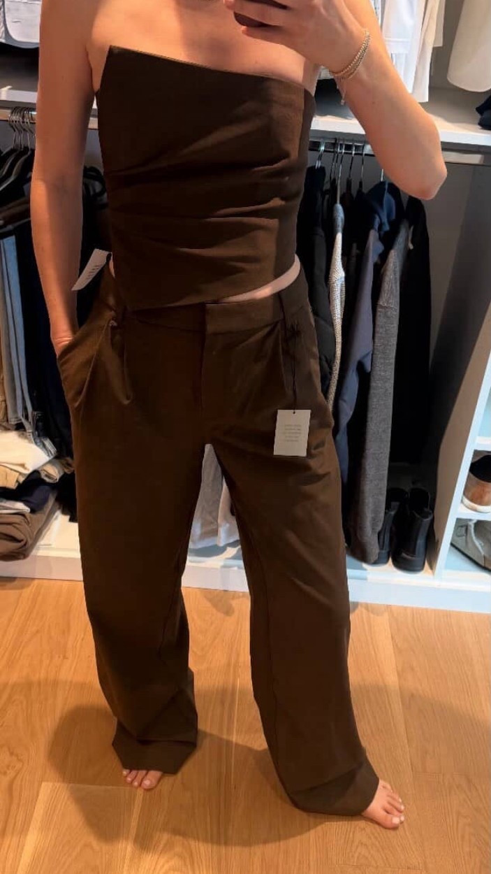 @Revolve all brown OOTN 🫶🏻 Found a pic when I tried it on for the first time. Had the pants altered, they are long!

#LTKspring #LTKspringtrends #LTKootd