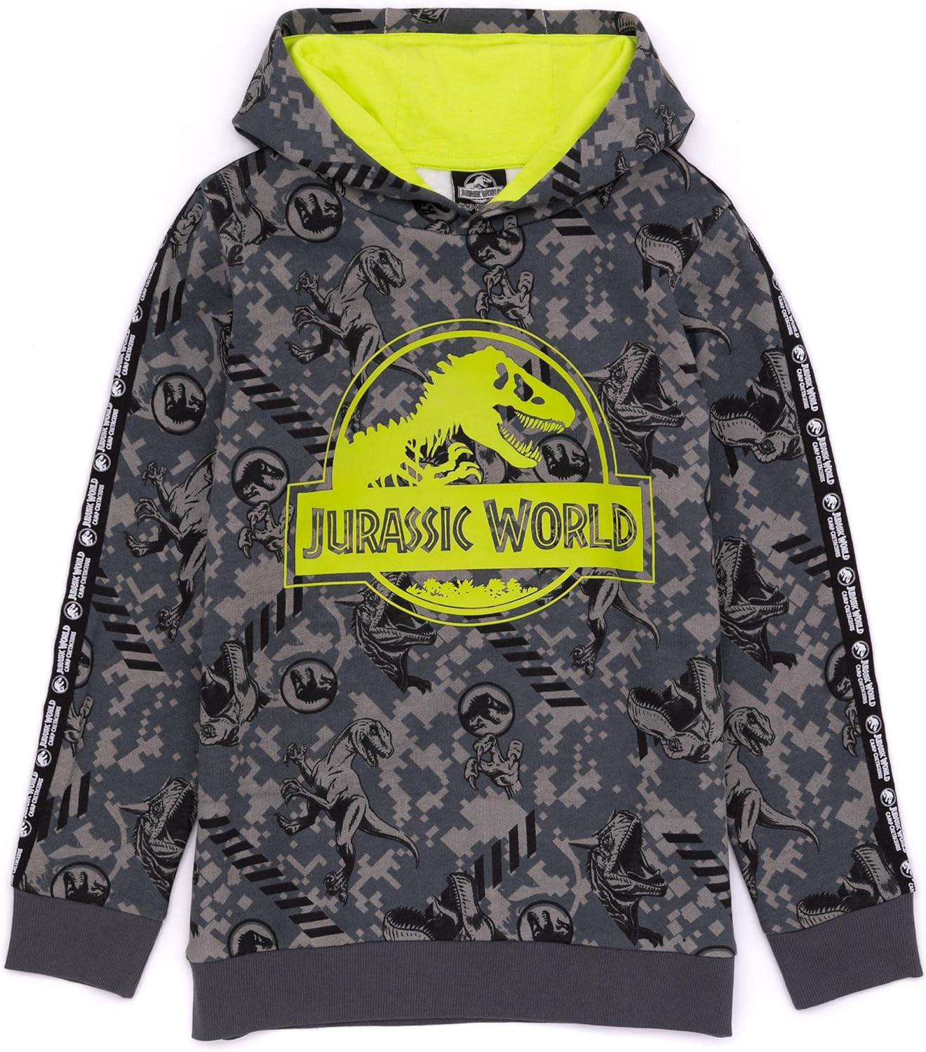 Jurassic World Hoodie Kids Boys Camp Cretaceous T Rex Grey Sweater 9-10 years | Amazon (BR)