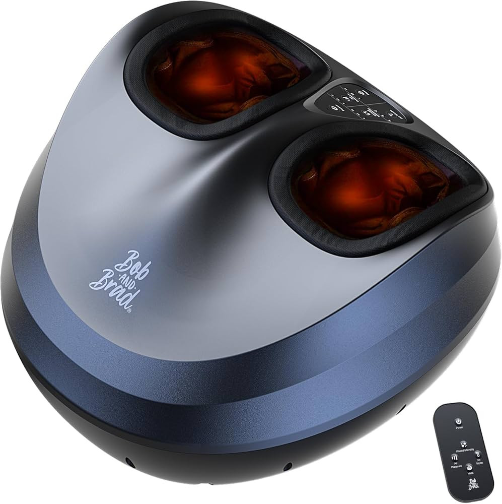 BOB AND BRAD Foot Massager Machine with Heat and Remote, Fits up to Size 14, FSA Eligible HSA Shi... | Amazon (US)