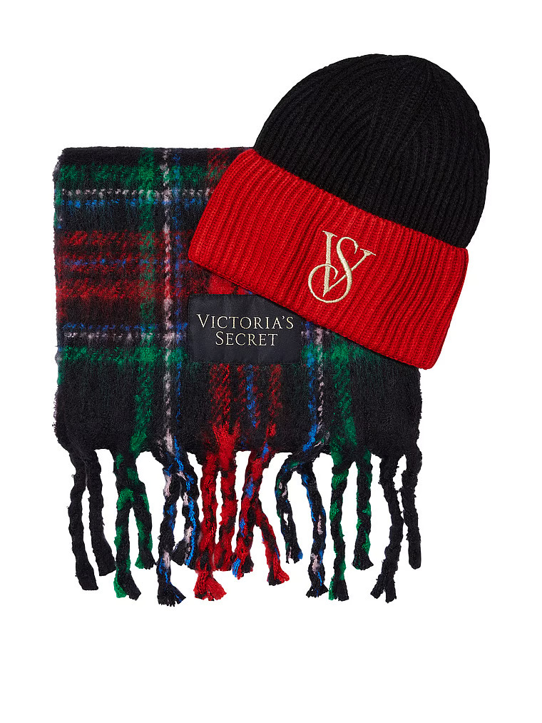 Plaid Scarf & Beanie Set | Victoria's Secret (US / CA )