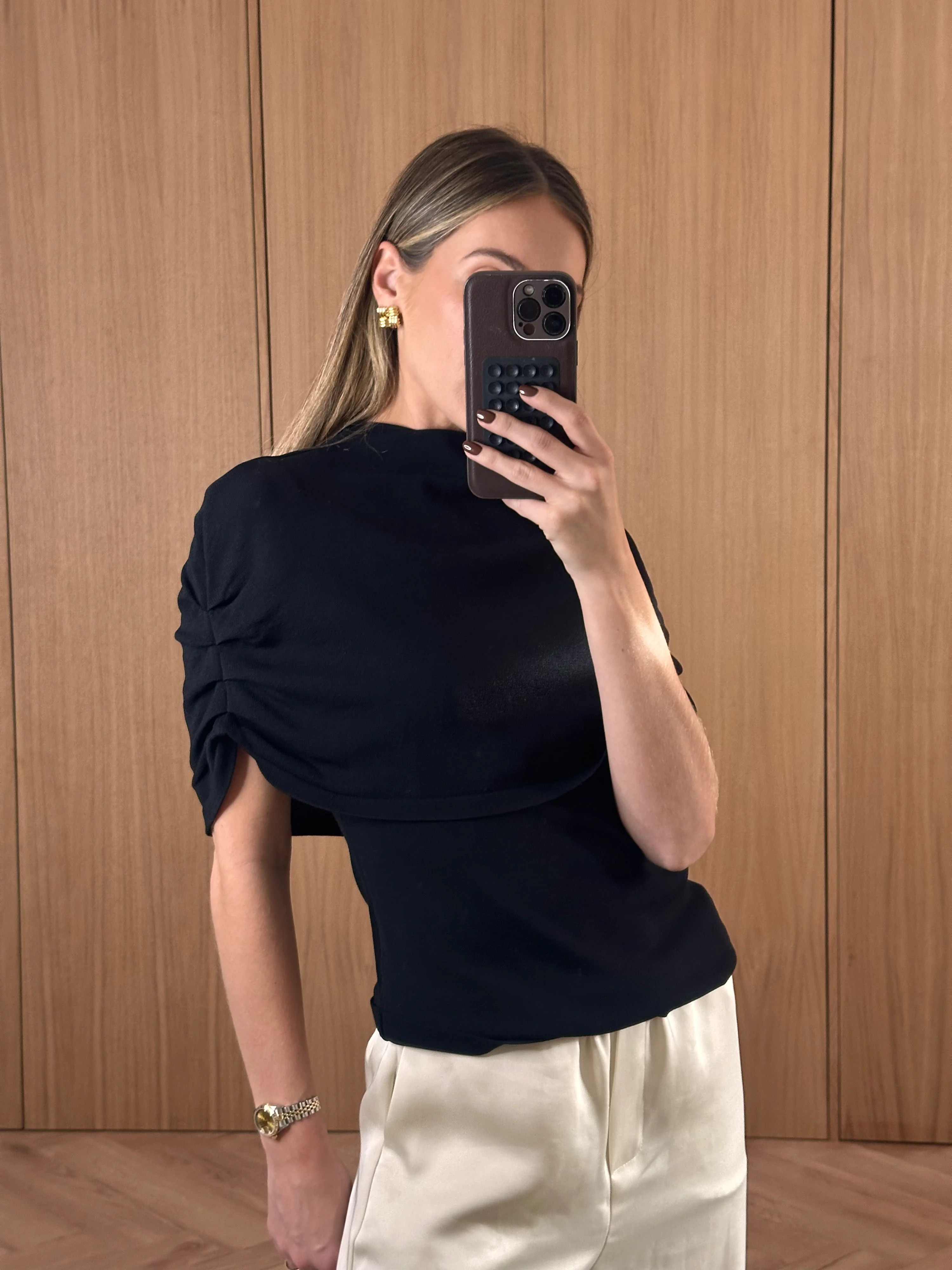 Adhara Knitted Poncho Top | Pretty Lavish (UK)