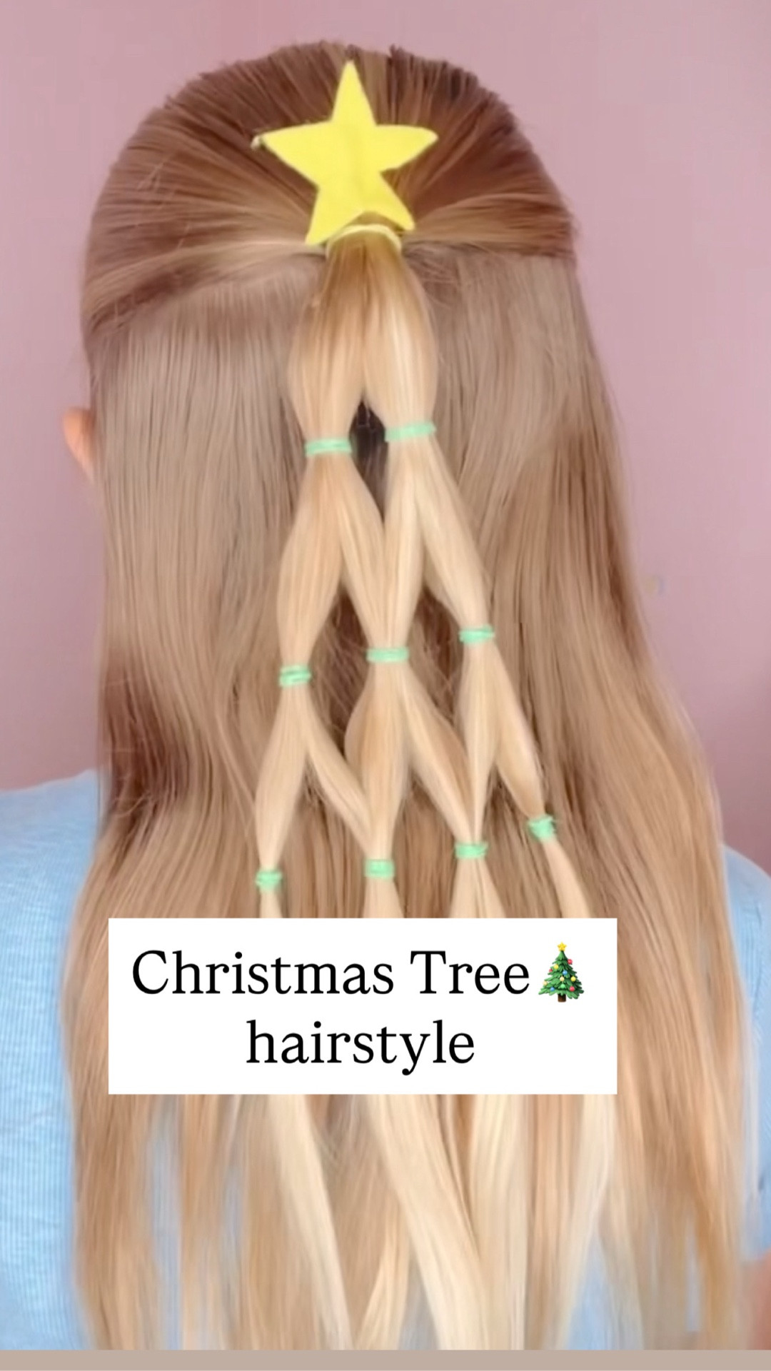 CHRISTMAS TREE HAIRSTYLE 🎄 I love this cute holiday hairstyle! All you need is hair elastics to create this one! ❤️

#LTKHoliday