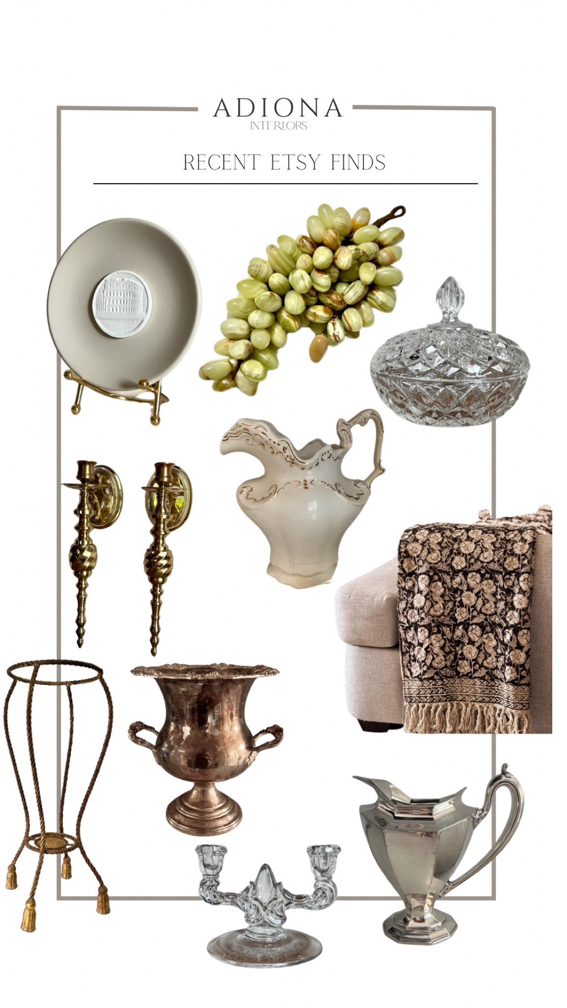 Recent Etsy finds 

Budget home decor, vintage home decor, vintage finds

#LTKHome #LTKSaleAlert #LTKSeasonal