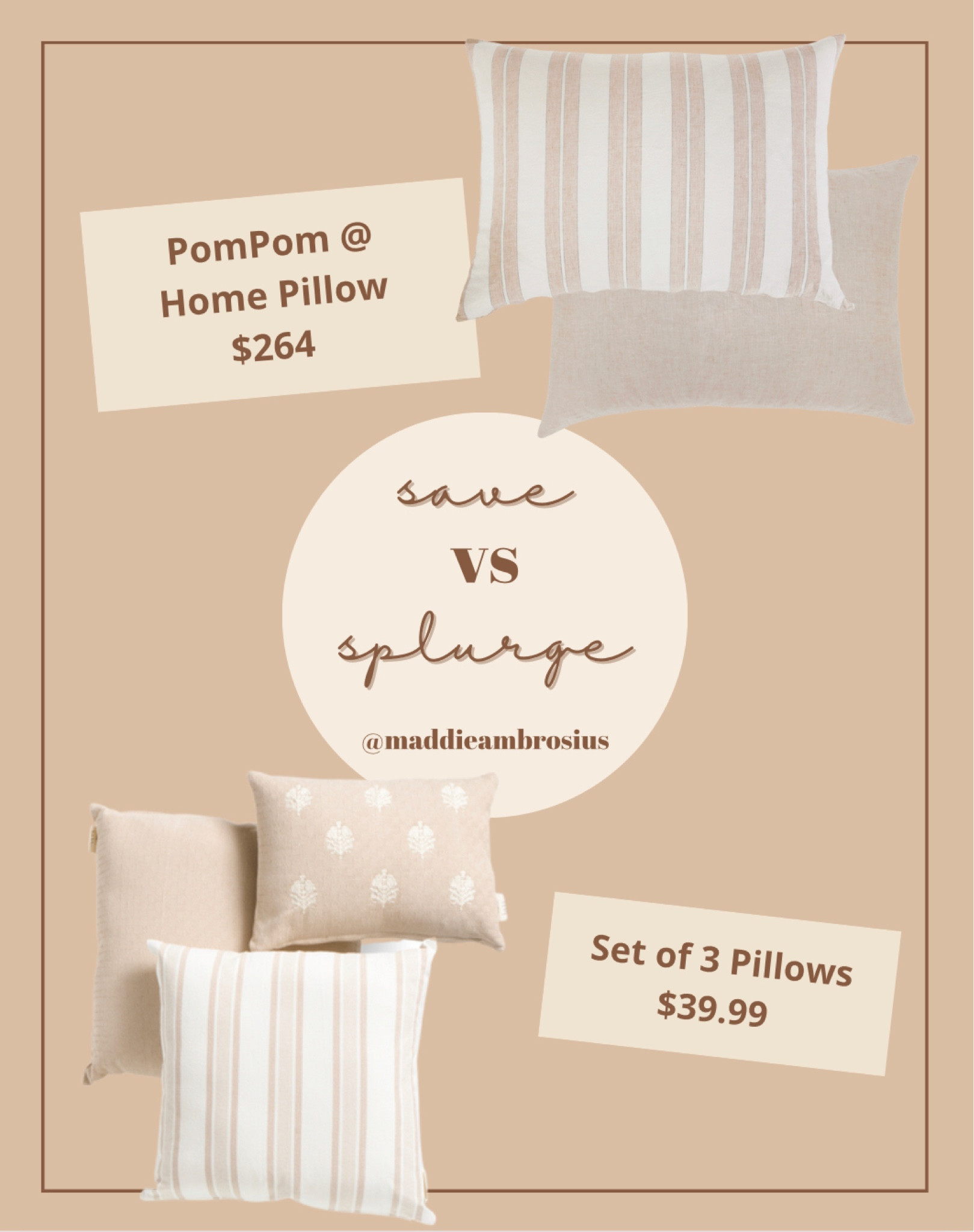 Designer Dupes: Throw pillows edition! 

#LTKFind #LTKunder100 #LTKhome