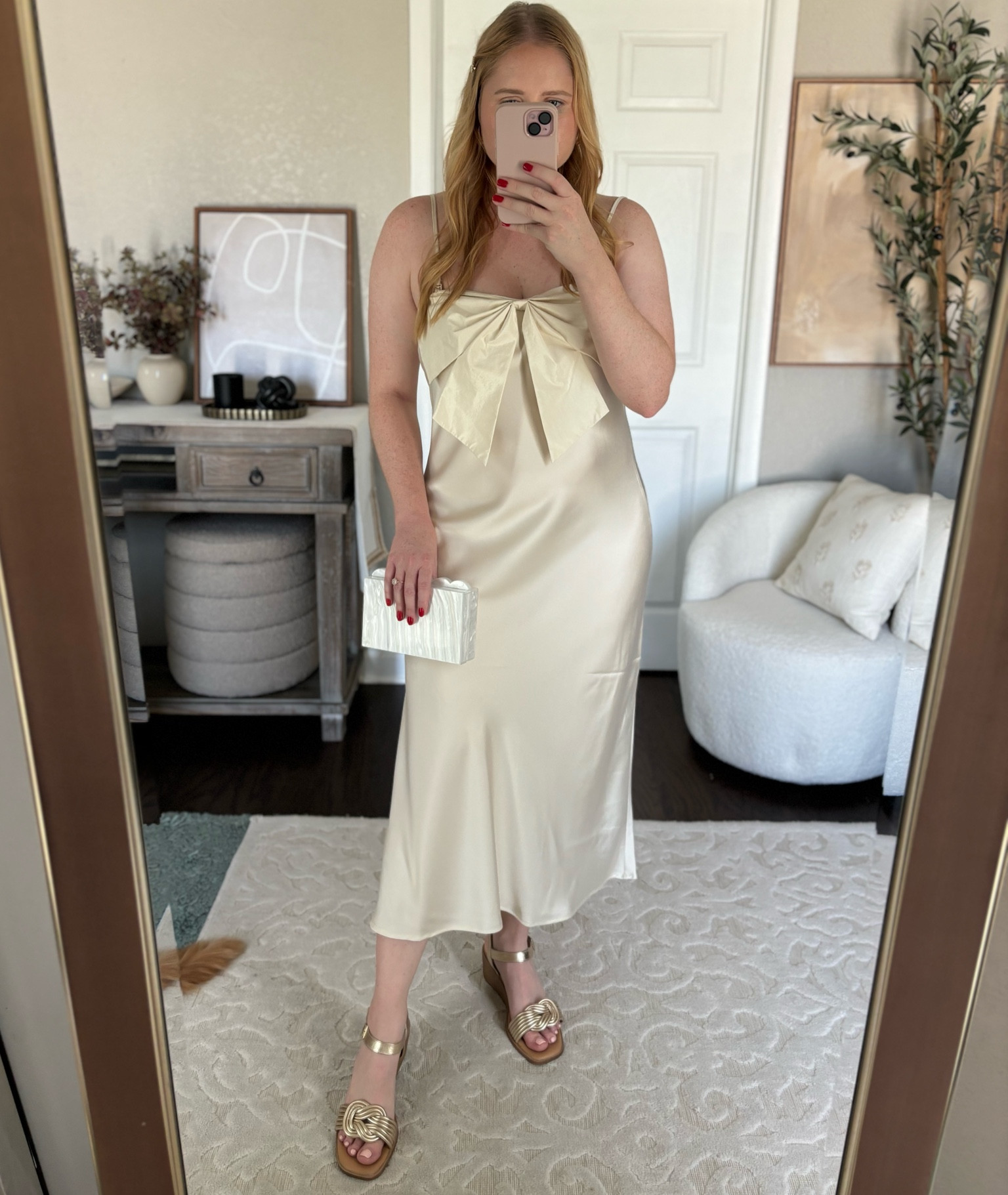 White Dress, bachelorette dress, bride to be, bridal dress, rehearsal dinner dress for bride, bridal dress ideas, bow dress - size Medium 

#LTKMidsize #LTKWedding #LTKFindsUnder50