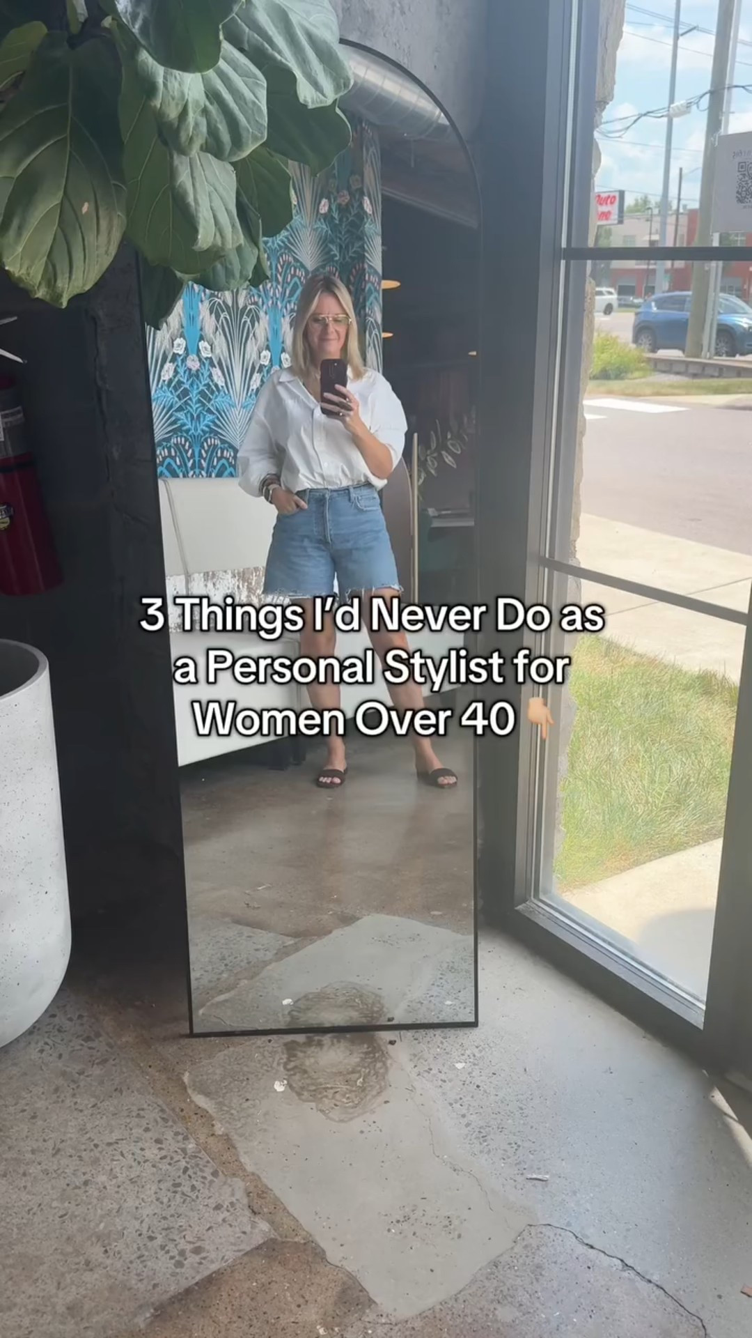 After styling hundreds of women over 40, here are 3 things I’d never do: 

✨Push a trend just because it’s trending. 
If it doesn’t work for you—your body, your lifestyle, your taste—it’s not worth it. 

✨Ignore fit in favor of “flattering.” 
Flattering isn’t one-size-fits-all. If it fits well and you feel confident? That’s the win. 

✨Tell you to start from scratch. 
Most of the time, you don’t need a brand new wardrobe—you just need the right pieces and a plan to pull it all together. 

Because great style over 40 isn’t about rules—it’s about refining what already works for you. 

Ready to build a wardrobe that fits your real life? Tap the link in bio or DM us “style help” to get started.