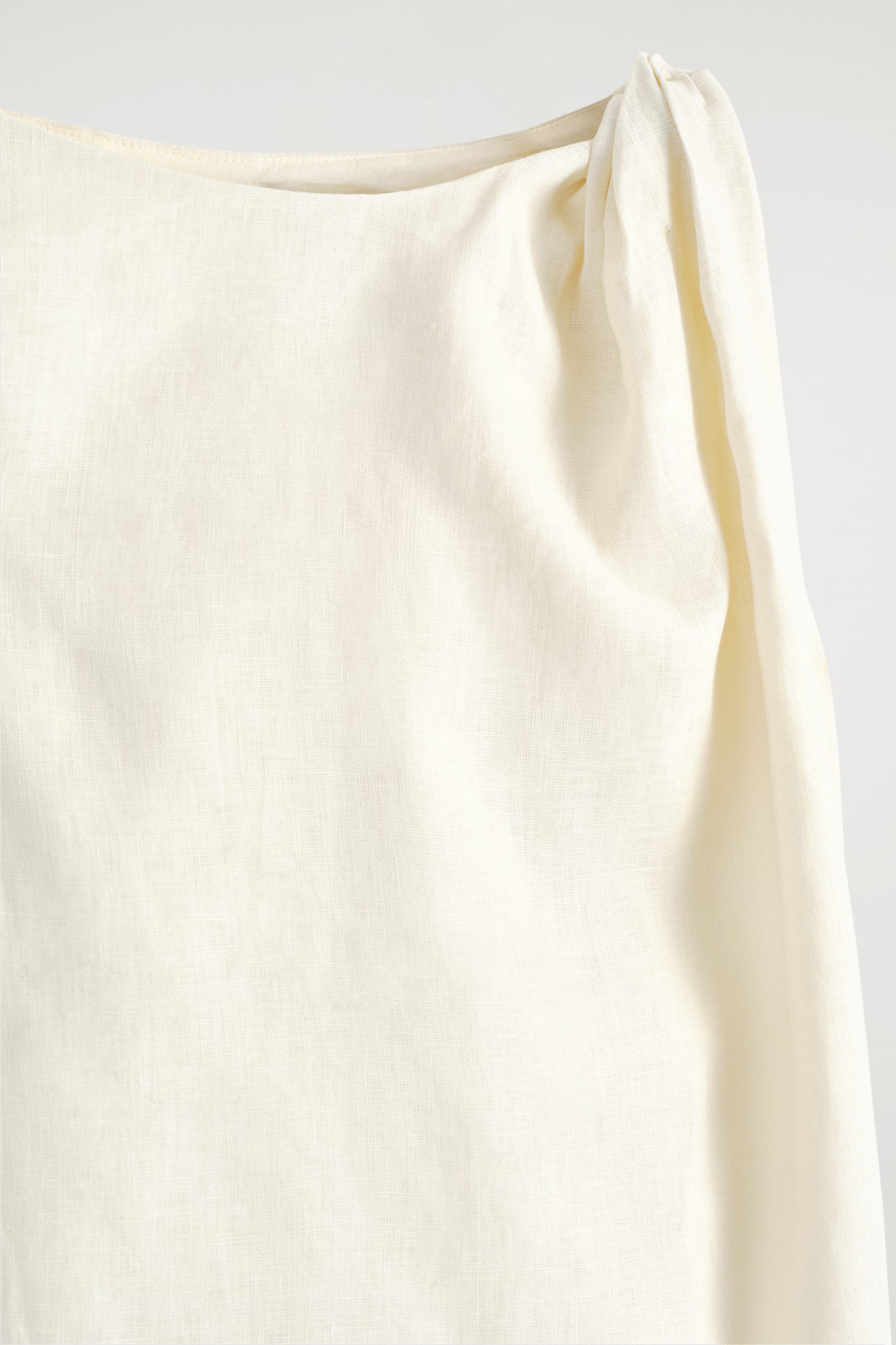 TWISTDETAIL LINEN MINI DRESS - HELLGELB | COS (EU)