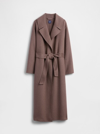 Wool-Blend Wrap Coat | Gap (CA)