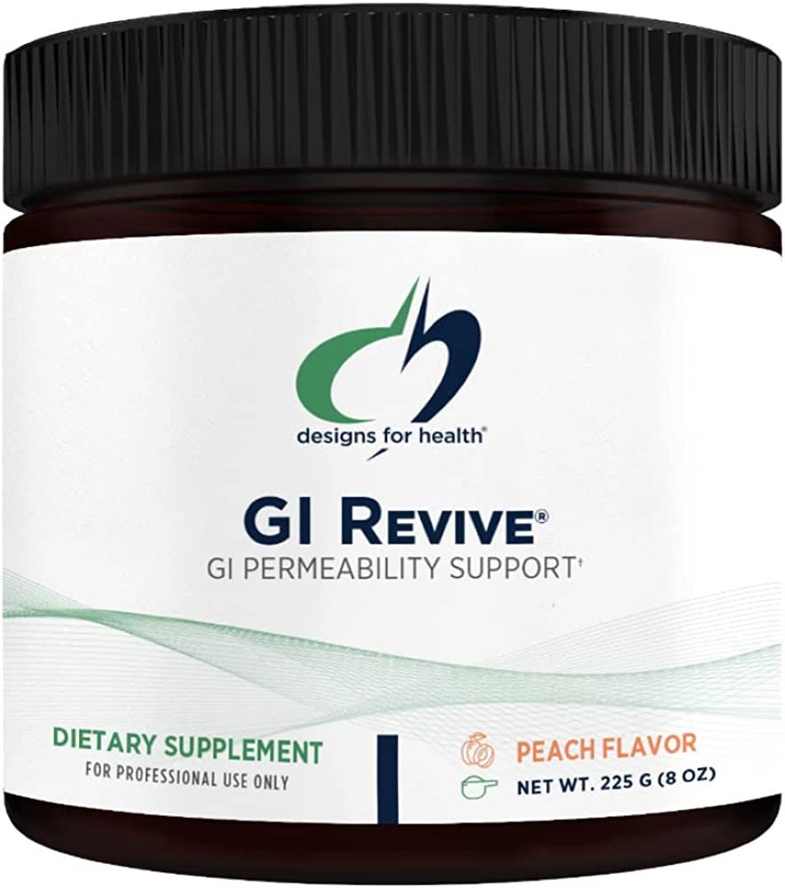 Designs for Health GI Revive Powder - Slippery Elm Gut Health Support with Licorice Root, L-Gluta... | Amazon (US)