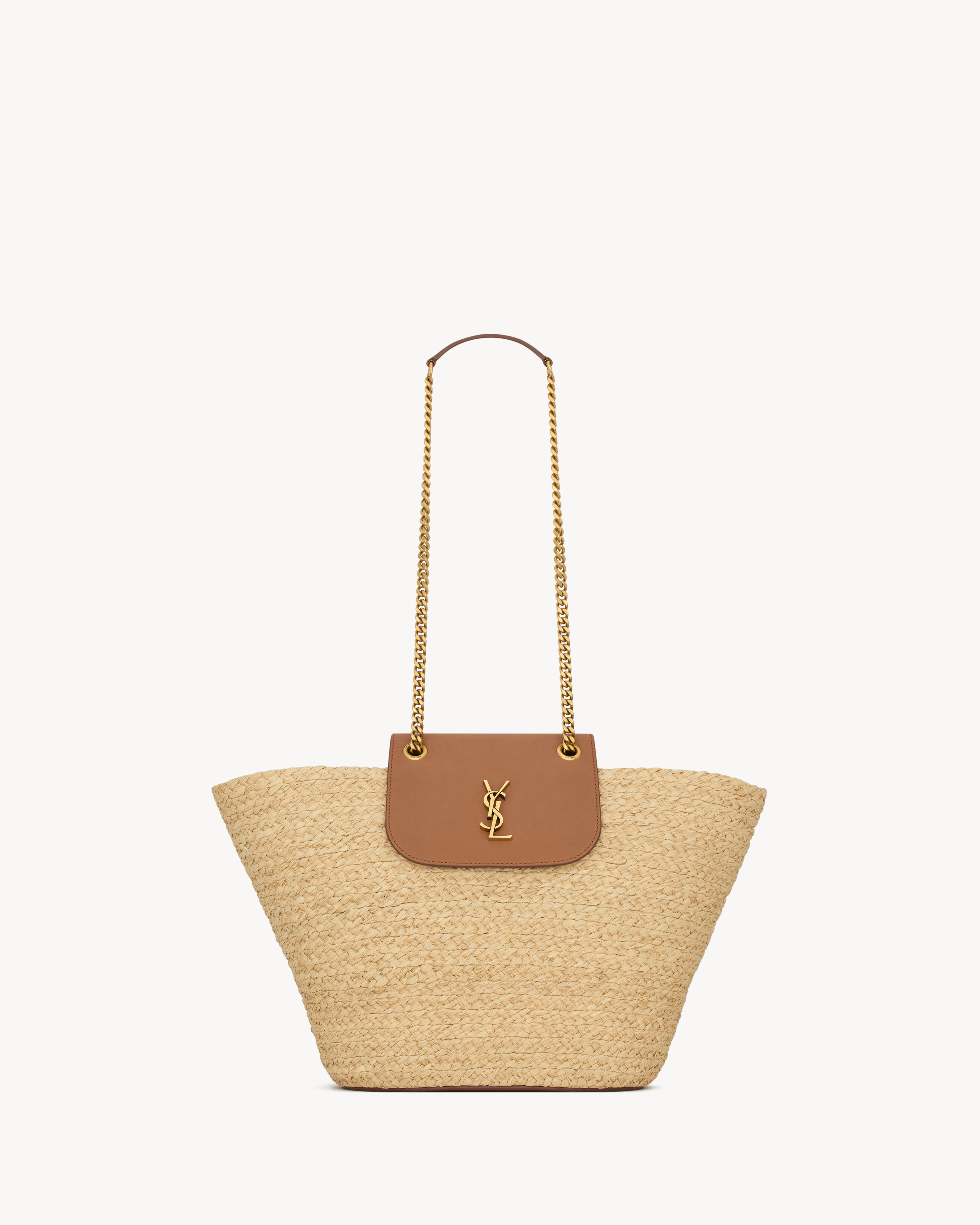 PANIER Small bag in raffia in White | Saint Laurent | YSL US | Saint Laurent Inc. (Global)