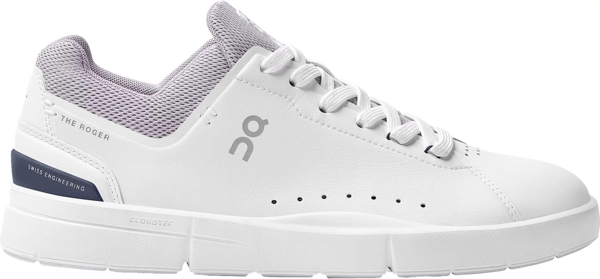 On Women's THE ROGER Advantage Shoes, Size 9.5, White/Lilac | Dick's Sporting Goods