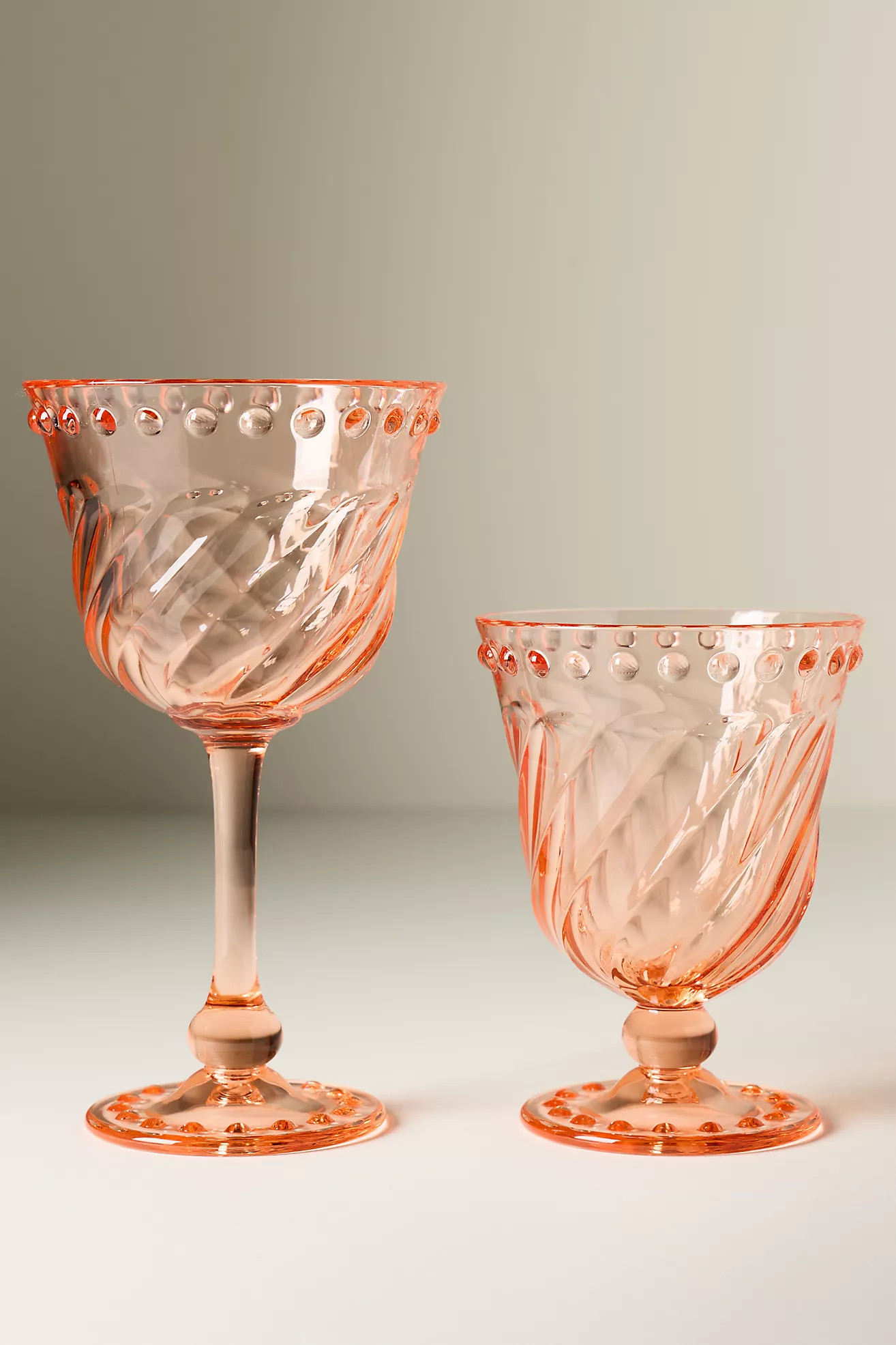 Esther Acrylic Goblets, Set of 4 | Anthropologie (US)
