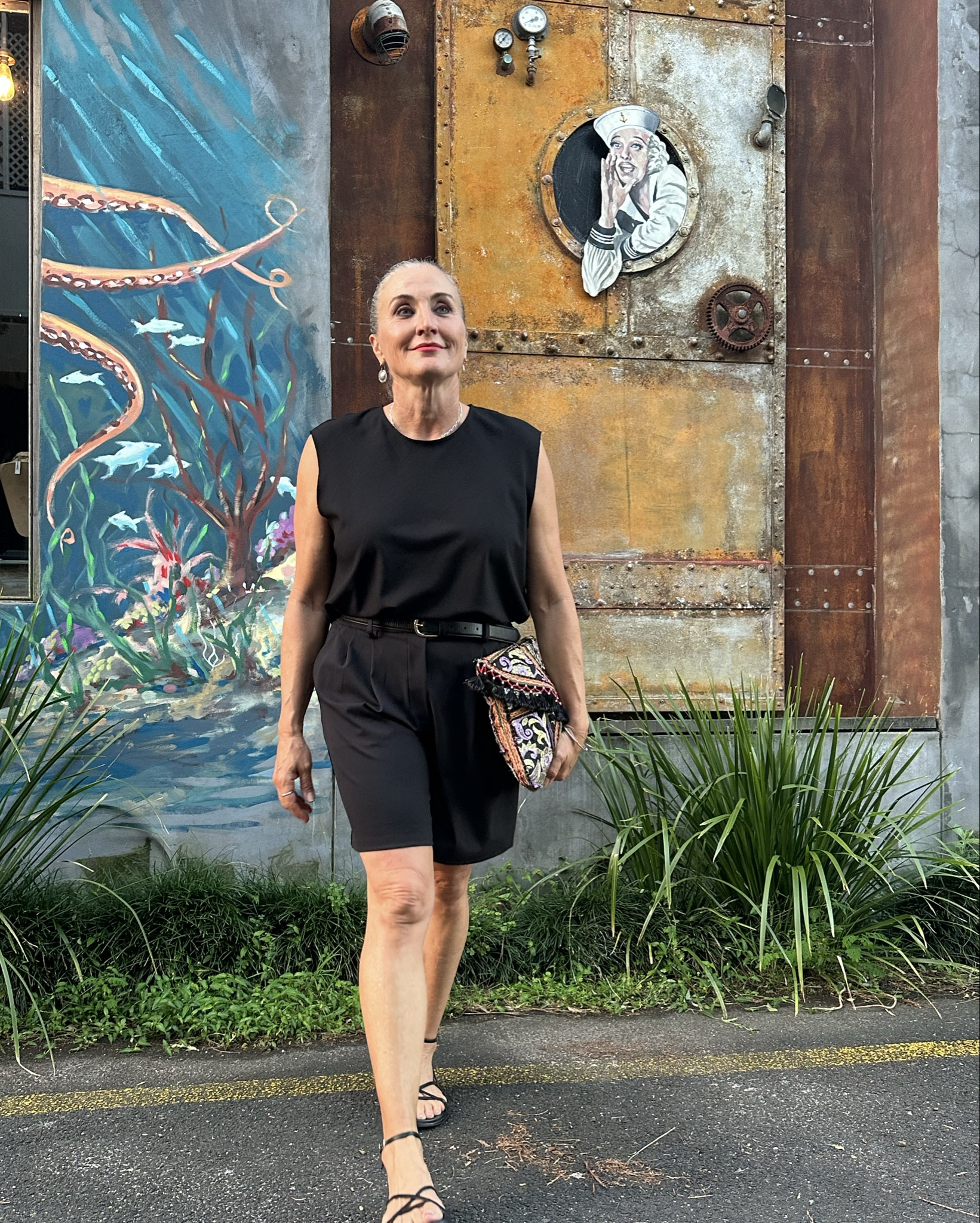 All black outfit for a girl’s weekend away. 
Packing black is a good option because it’s always chic & easy to put together. No thinking required!
Wearing shorts size M
Top size 10


#LTKover50style #LTKaustralia #LTKmidsize