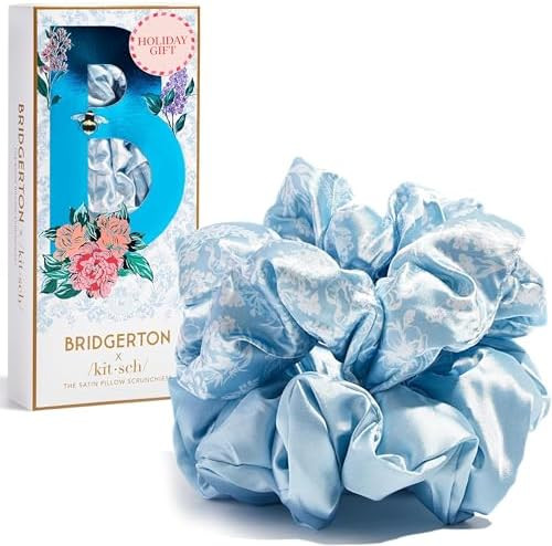 Bridgerton x Kitsch Satin Scrunchies for Women, No Snag, No Tugging, Soft & Comfortable Scrunchie... | Amazon (US)