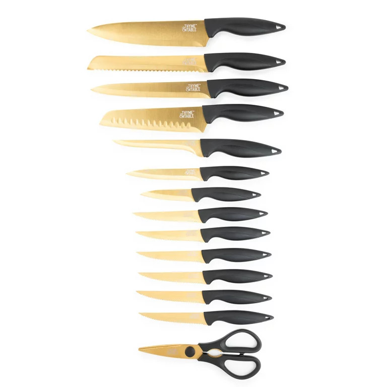 & Table 15-Piece Knife Block Set - Walmart.com | Walmart (US)