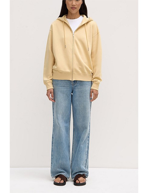 Assembly Label Louisa Hooded Zip Sweater Chamomile | David Jones | David Jones (Australia & New Zealand)