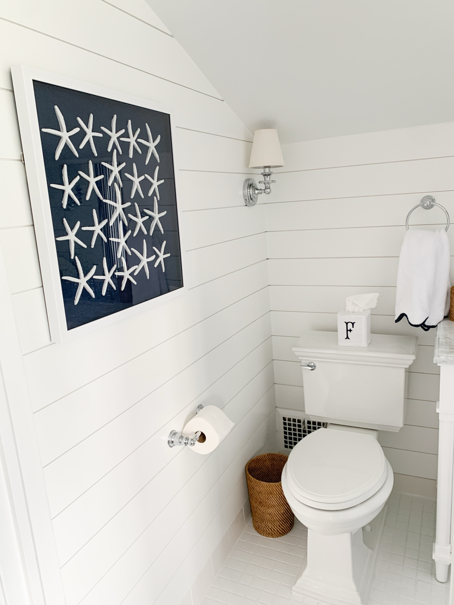 Coastal artwork for less. I fell in love with a piece that was over $600 and I found almost the exact same thing for under $100 for our coastal bathroom 

#LTKFindsUnder100 #LTKHome