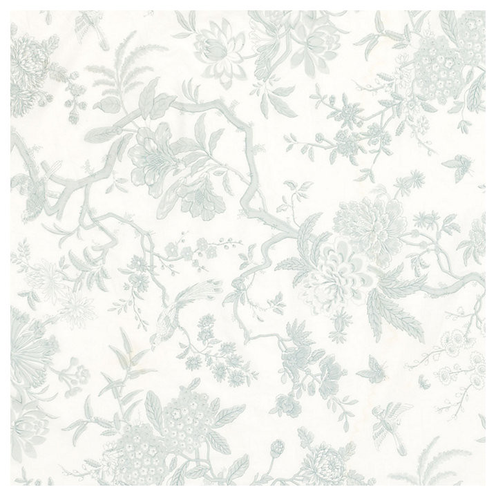 Jardin Toile Duvet Cover with Interior Corner Ties & Hidden Button Closure | Ballard Designs, Inc.