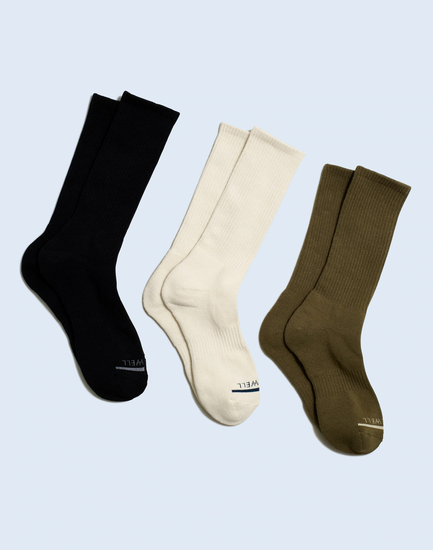 Three-Pack MWL Cloudlift Crew Socks | Madewell | Madewell