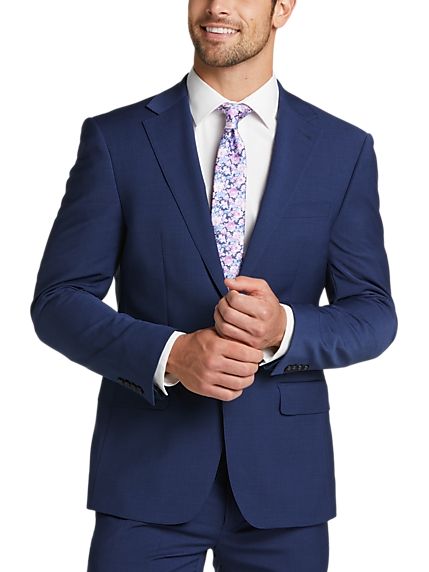 Calvin Klein Skinny Fit Suit Separates Coat, Blue | The Men's Wearhouse