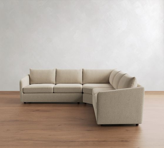 Charlotte 3-Piece L-Shaped Wedge Sectional (110") | Pottery Barn (US)