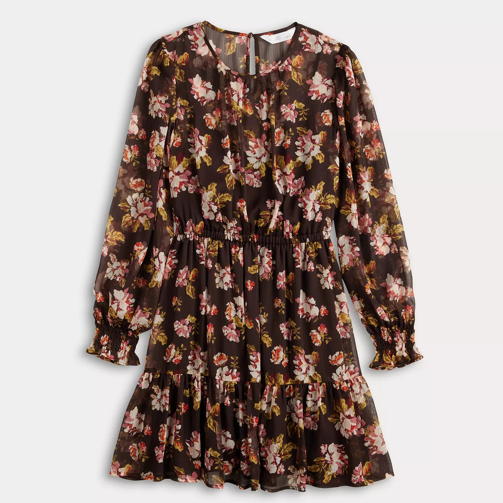 Women's LC Lauren Conrad Pleat Neck Mini Party Dress | Kohl's