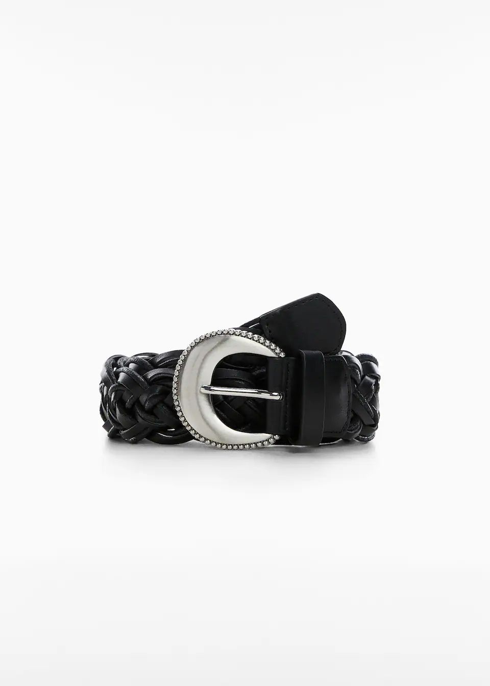 Braided buckle belt -  Women | Mango USA | MANGO (US)