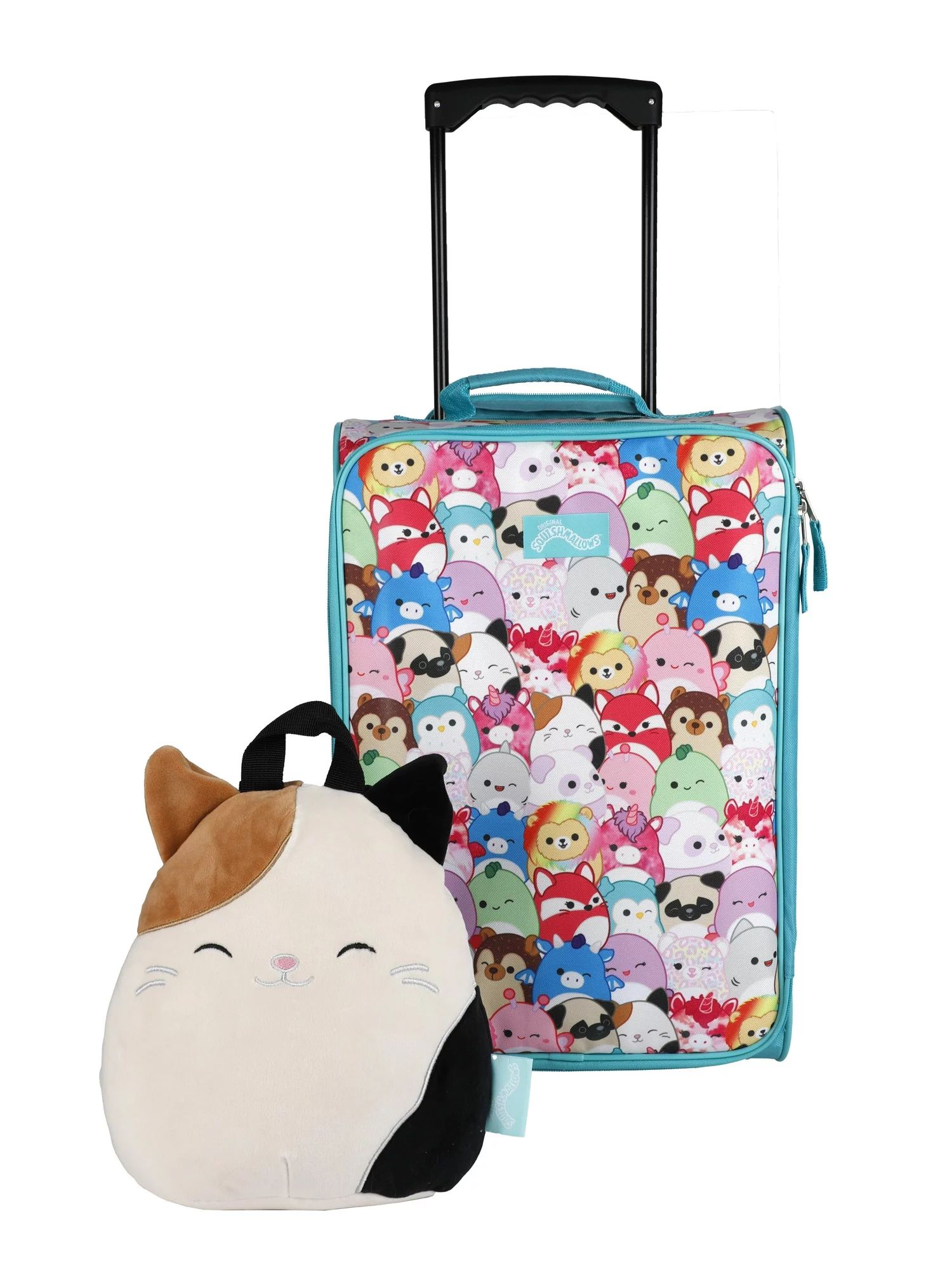 Squishmallows Cameron Cat 2pc  Travel Set with 18" Luggage and 10" Plush Backpack | Walmart (US)