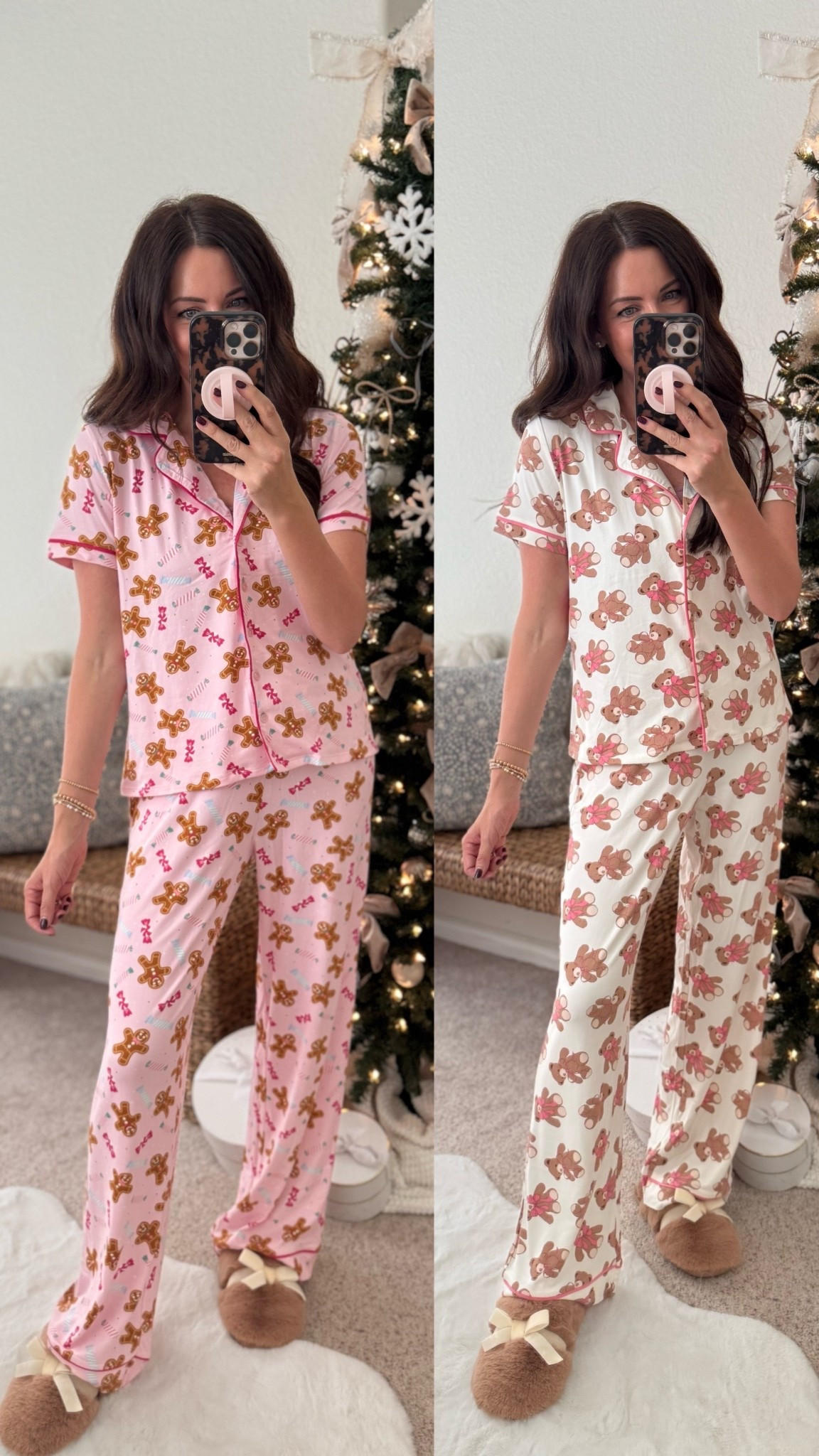 RESTOCKED & on sale for $12!!! These darling PJ sets and other prints have restocked and they marked them down to $12!! I have washed and dried mine multiple times. They are extremely soft. I prefer the fit of the medium and would suggest going up if you’re between sizes.! 

#LTKGiftGuide #LTKHoliday #LTKSaleAlert