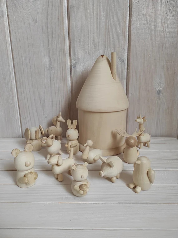 Montessori Baby Toys  Animals | Etsy | Etsy (US)