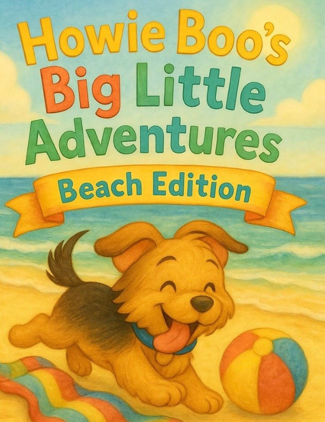 Howie goes to the beach! 🏝️
