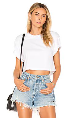 x karla The Crop Tee in White from Revolve.com | Revolve Clothing (Global)