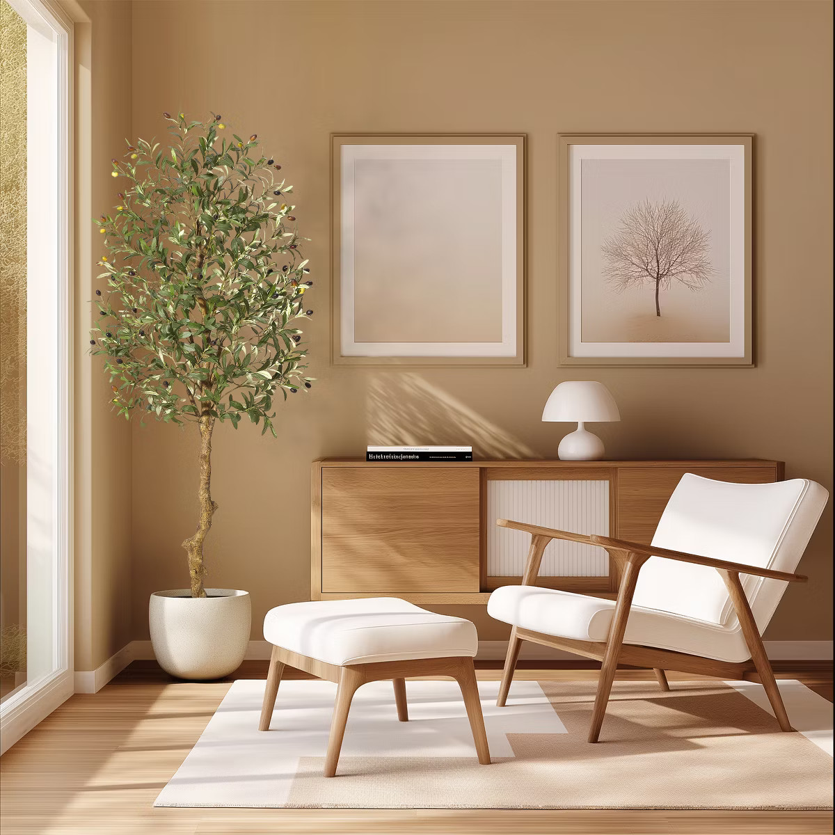 Olive Trees Artificial Indoor, 6FT Tall Olive Tree Plants, Faux Olive Tree with Realistic Trunk, ... | Target