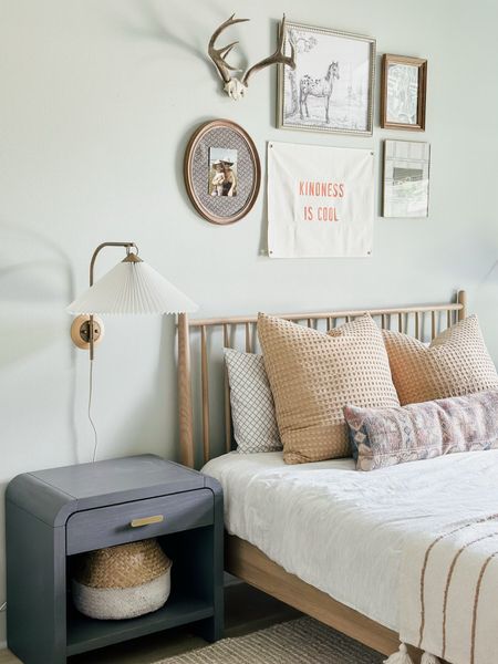 These sconces are the perfect touch to Lawson’s room! I’m still loving these nightstands I painted. 

THEBLOOMINGNEST kid room boy room cozy neutral artwork collage flags sconce rug Etsy target crate & barrel rugs USA 

#LTKSeasonal #LTKHome #LTKKids