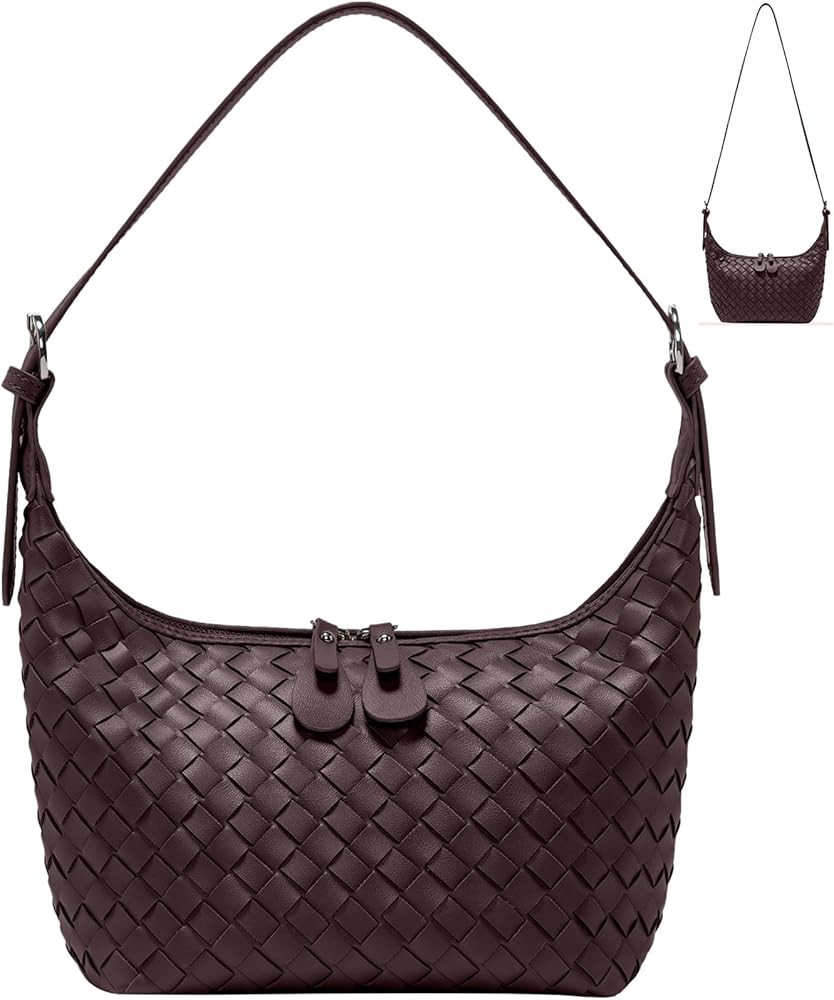 Handbag Shoulder Bags for Women Crossbody Tote Bags Woven Purse Clutch Women's Hobo Crescent Top-... | Amazon (US)