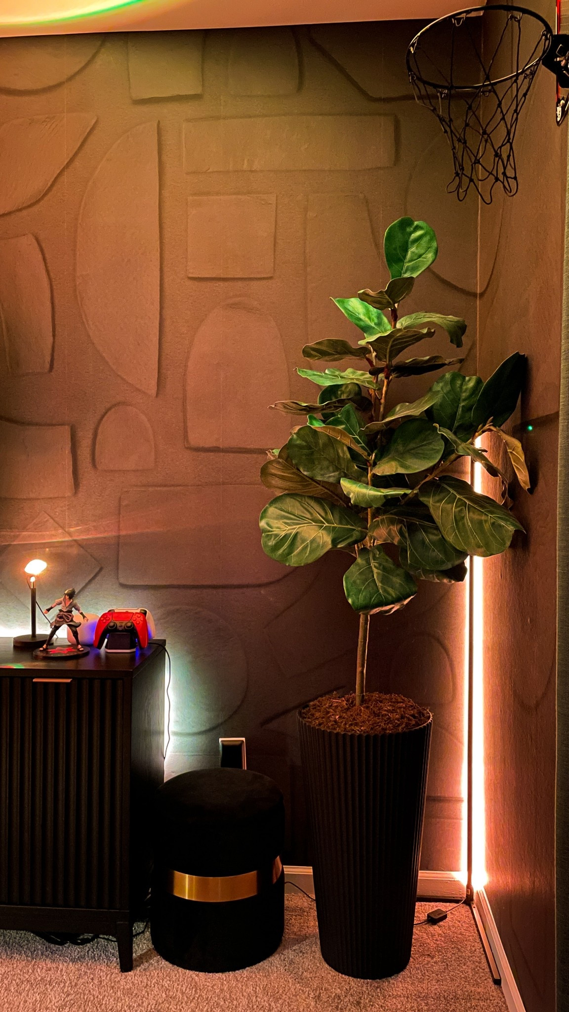 A cozy corner from the man cave makeover in our apartment 

#LTKHome #LTKStyleTip