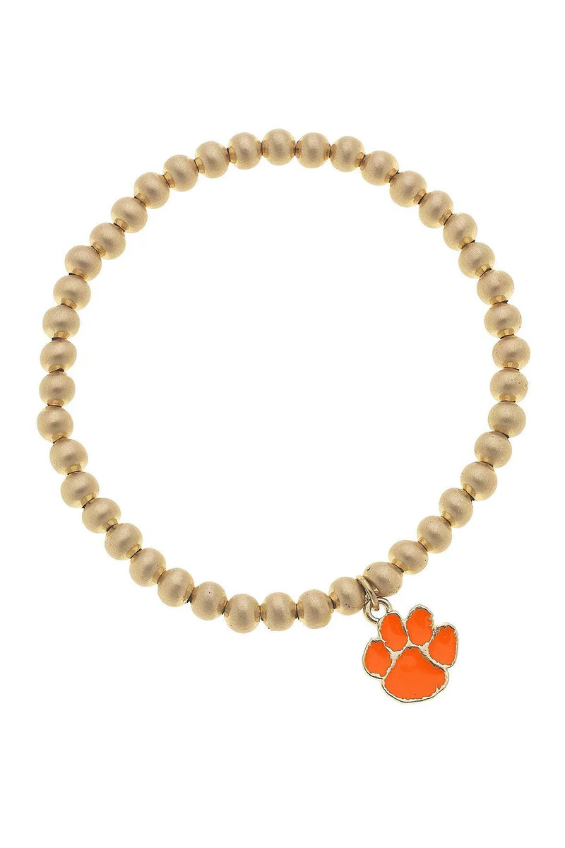 Clemson Tigers Ball Bead Stretch Bracelet | CANVAS