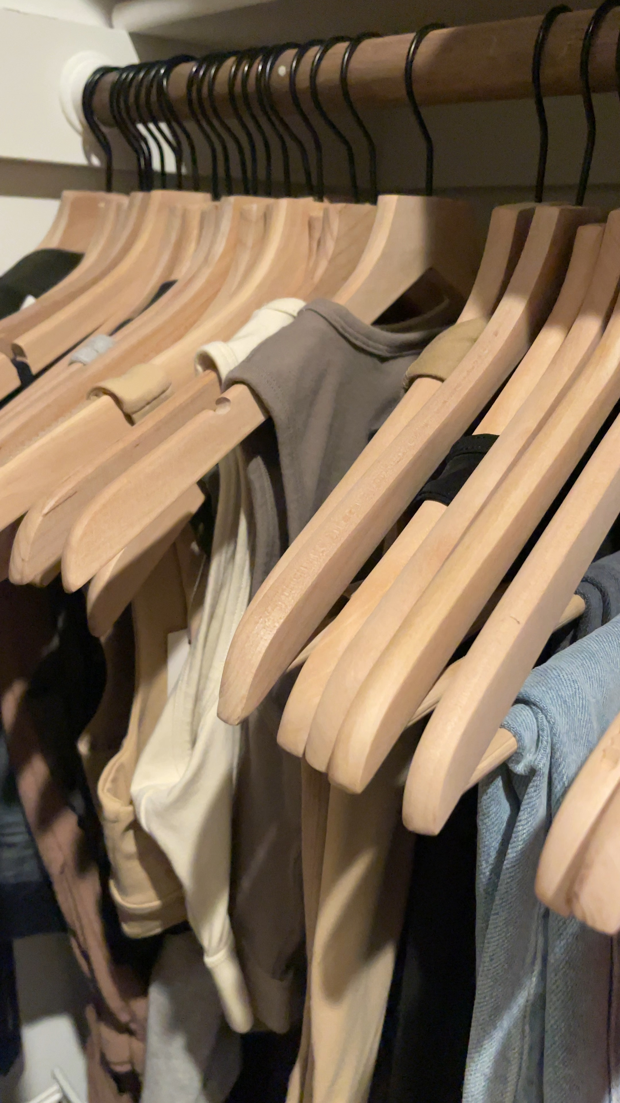 Upgrade your wardrobe, choose eco-friendly, and save your clothes. Wooden hangers are the way to go! These are the Lotus wood. They have thin versions and various types. 

#LTKhome #LTKfindsunder50 #LTKstyletip