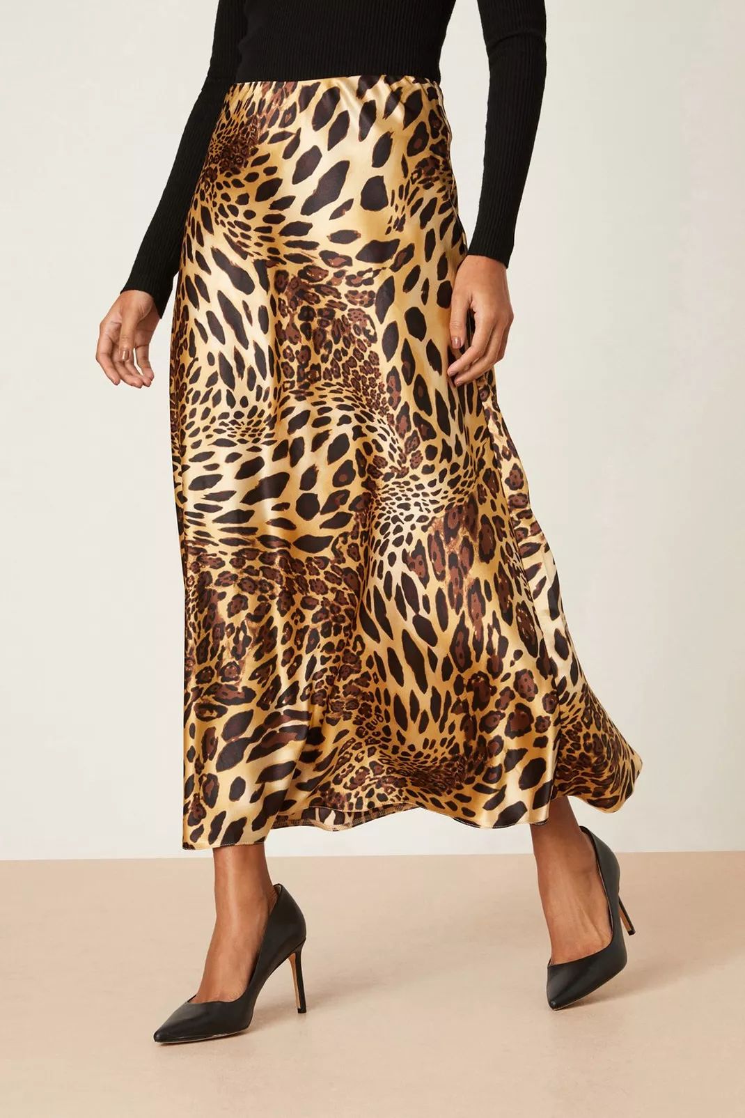 Buy Leopard Satin Bias Midi Skirt for GBP 25.00 | Dorothy Perkins UK | Dorothy Perkins (UK)