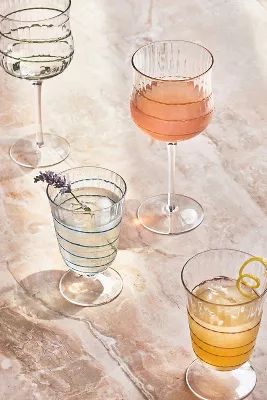 Camille Wine Glasses, Set of 4 | Anthropologie (US)