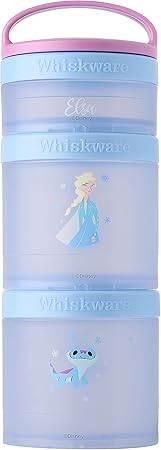 Whiskware Disney Princess Stackable Snack Containers for Kids and Toddlers, 3 Stackable Snack Cup... | Amazon (US)