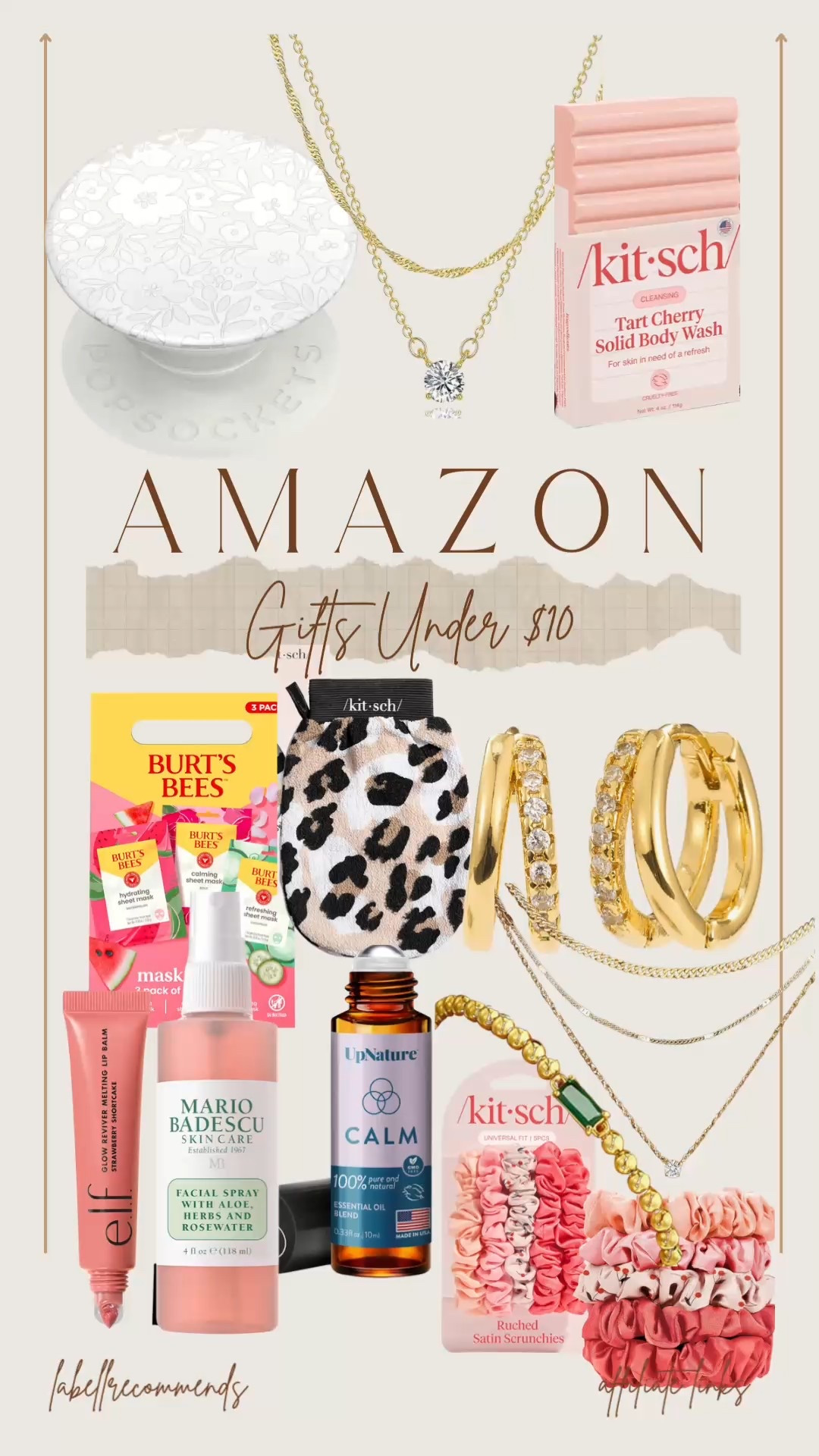 

Budget-friendly Amazon gifts for her 💝 — delicate necklaces & earrings, a refreshing facial mist spray, cozy exfoliating mitt, chapstick, and more pampering beauty picks — all under $10. Perfect for stocking stuffers, party favors or just because 🎁 Affordable, pretty & practical — anyone would love these little treats! 
#giftsunder10 #stockingstuffers #amazonfinds
#StockingStufferFinds #GiftsUnder10 #BeautyDeals #giftsforher

gift ideas for her, gifts for women under $10, stocking stuffers under 10, cheap Christmas gifts women, budget gifts for her, affordable stocking stuffers, Amazon deals under $10, small gifts under 10 dollars, last minute gifts under 10, inexpensive gifts women

#LTKFindsUnder50 #LTKGiftGuide #LTKHoliday