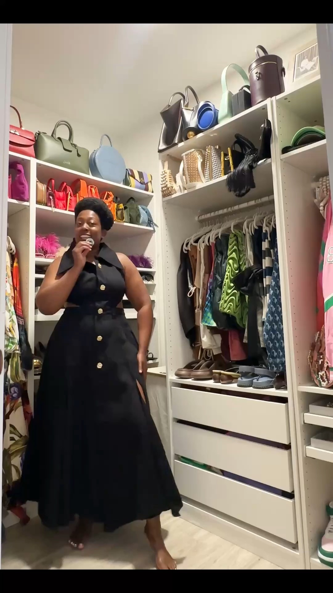 Summer outfit inspo
Black denim dress with cut outs