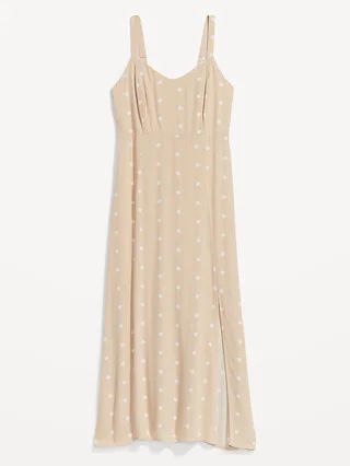 Polka-Dot Smocked Maxi Slip Dress for Women | Old Navy (US)