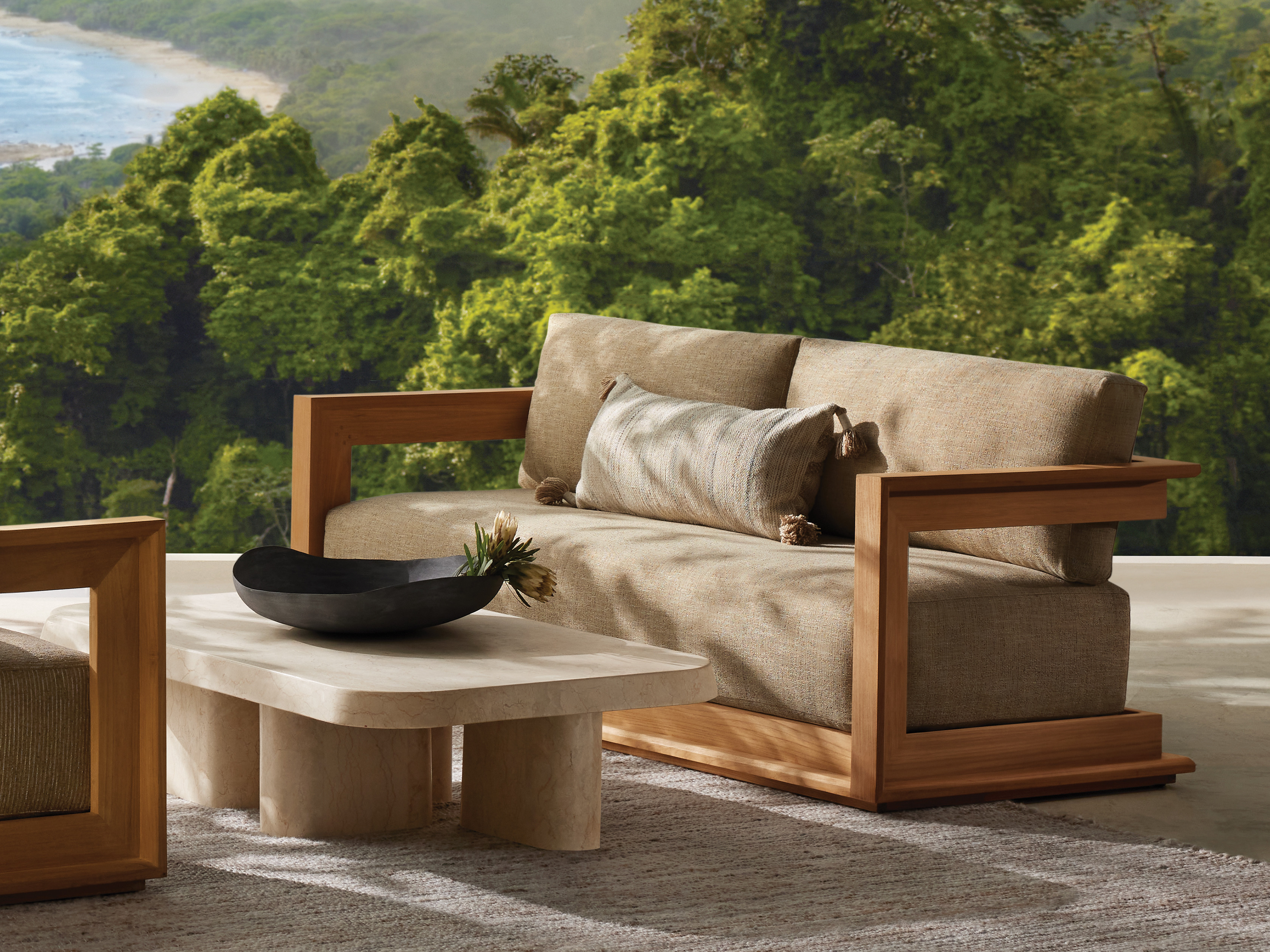 Mesa Outdoor Lumbar Pillow Cover | Arhaus