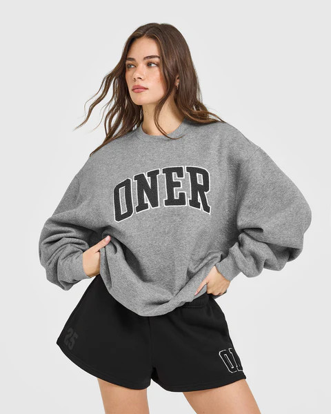 Foundations Oversized Oner 25 Sweatshirt 
 Charcoal Marl | Oner Active (UK / US)