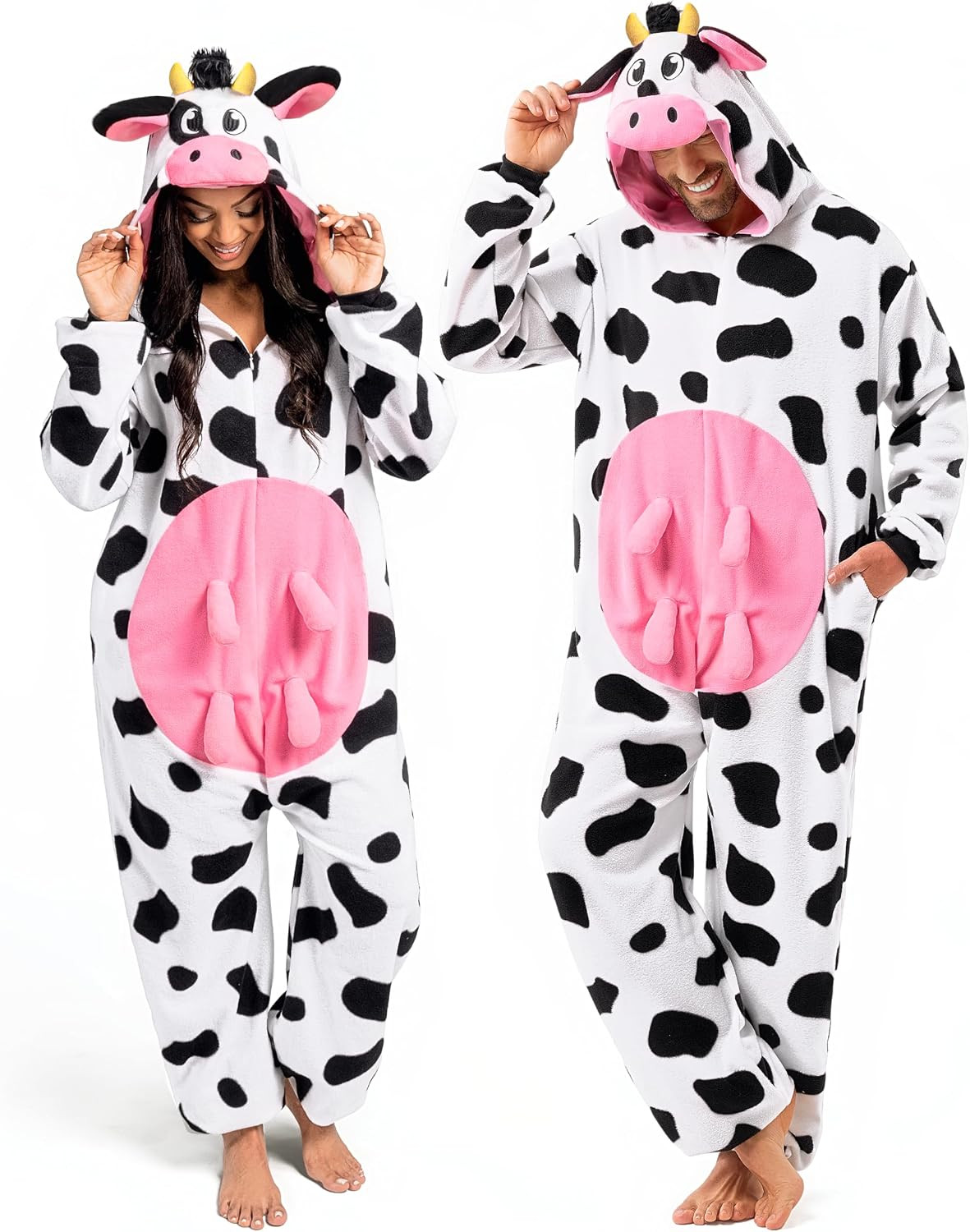 Spooktacular Creations Halloween Dalmatian Dragon Cow Costume, Animal Costume Hooded Jumpsuit for Halloween Cosplay Party | Amazon (US)