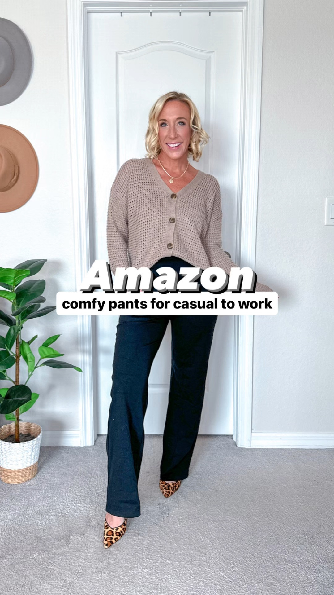 Comfortable pants that feel like yoga pants, but styled the right way can pass as work pants. * I’m wearing a size small, in the regular length, in all 3 pairs. BUT some colors do come in short, regular, and tall. Use code LeslieOFF30 for 30% off!!

• white tee - size small.
• jean jacket is old (Linking similar).
• sneakers - tts & COMFORTABLE!
• floral top - size XS. $13.98.
• mules - tts. 
• cardigan - size small.

#LTKVideo #LTKFindsUnder50 #LTKSeasonal