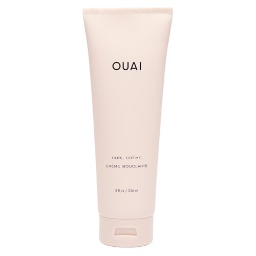 OUAI Curl Cream - Curl Defining Cream for Hydrated, Shiny Curls - Babassu and Coconut Oil, Linseed and Chia Seed Oil - Paraben, Phthalate, Sulfate and Silicone Free Curly Hair Products (8 Oz) | Amazon (US)